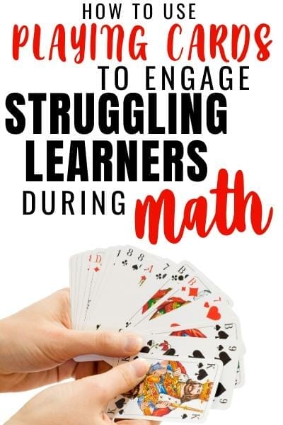 How to Use PLaying Cards to Teach Math deck of cards math,playing card math