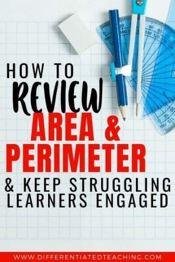Review Area Perimeter using Playing Cards deck of cards math,playing card math