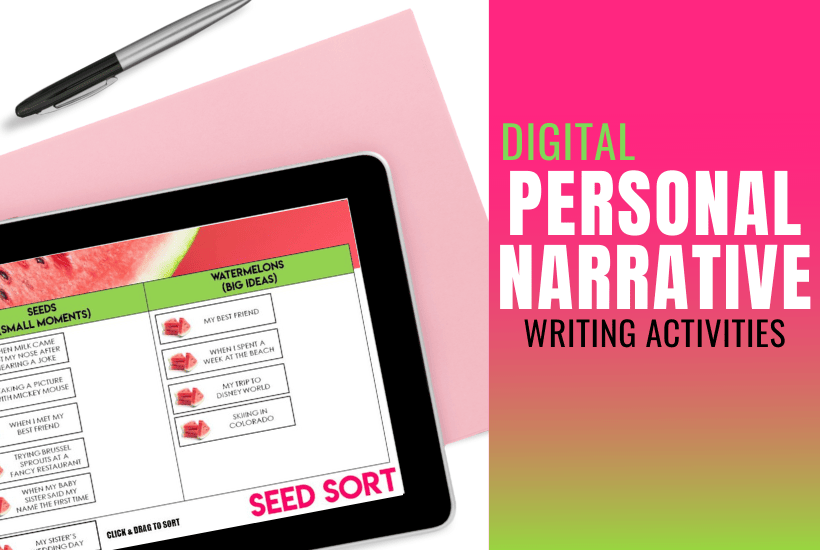 Digital Personal Narrative Activities personal narrative