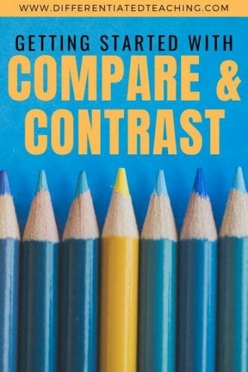 Getting Started Teaching Compare and Contast