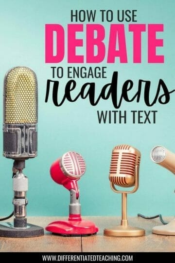 Debate to engage readers pre-reading activities