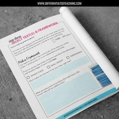 Picking a text in a novel study