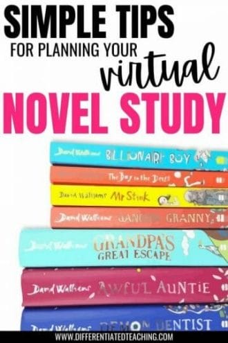 VIRTUAL NOVEL UNITS -novel study for online learning