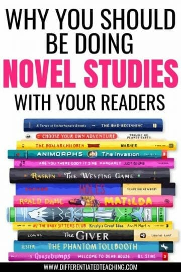 WHY YOU SHOULD BE DOING NOVEL STUDIES 