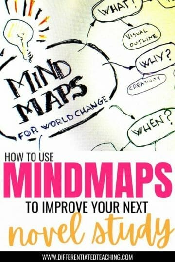 mind map for novel study 