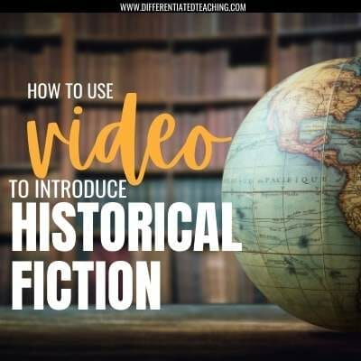 Video to introduce historical fiction pre-reading activities