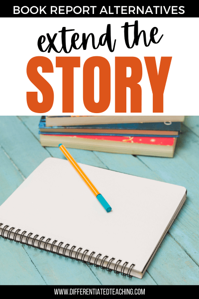story writing pad for post-novel activity
