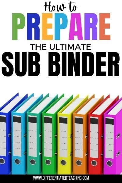 prepare a substitute binder
