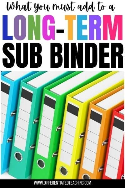 Long term sub binder sub binder, sub binder template, sub binder template free, free sub binder printables, free sub binder