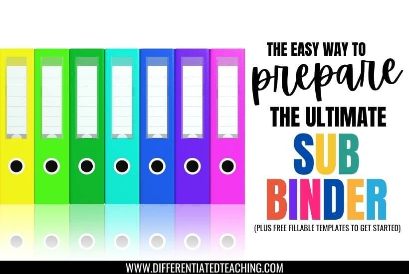 PREP THE ULTIMATE SUB BINDER What to include in your sub binder,sub binder,sub binder template,sub binder template free,free sub binder printables,free sub binder