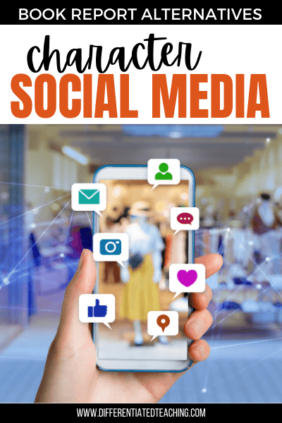 create a character social media profile as a post-novel activity
