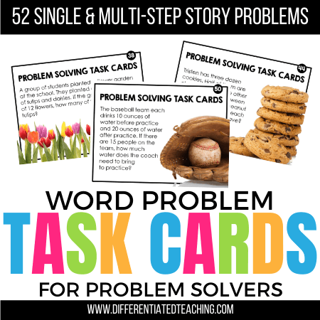 WORD PROBLEM TASK CARDS