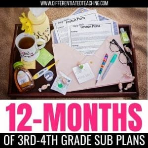 3rd-4th grade sub plans