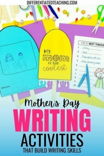 DIY Mothers Day Gift Mother's Day Writing