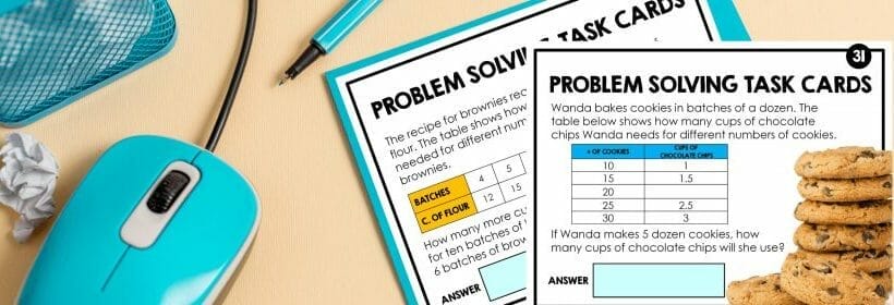 math task cards to engage struggling students