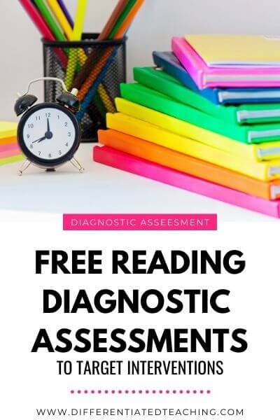 free reading diagnostic assessments to target intervention