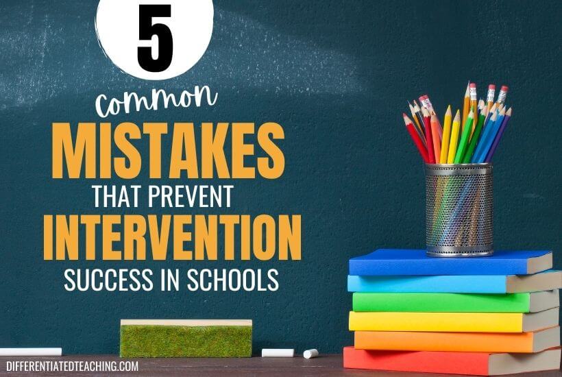 Is your campus making these RtI mistakes? 1 RTI mistakes 1 response to intervention