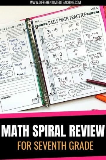 7th grade math spiral