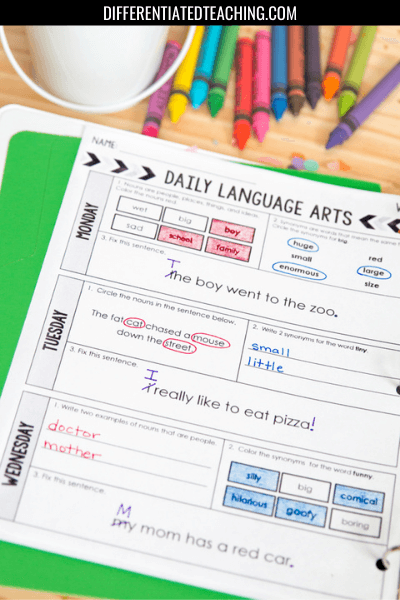 2nd grade Language Spiral
