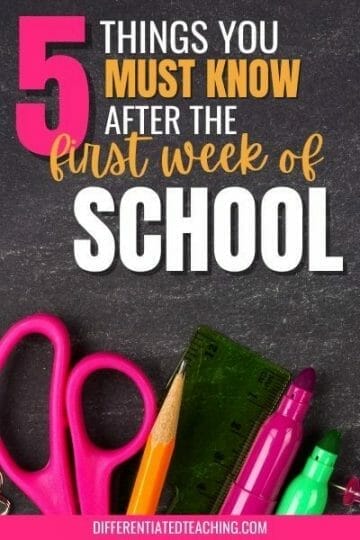 Getting to Know Students the First Week of School 