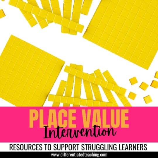 Place Value Intervention Lessons:  Guided Practice to Mastery
