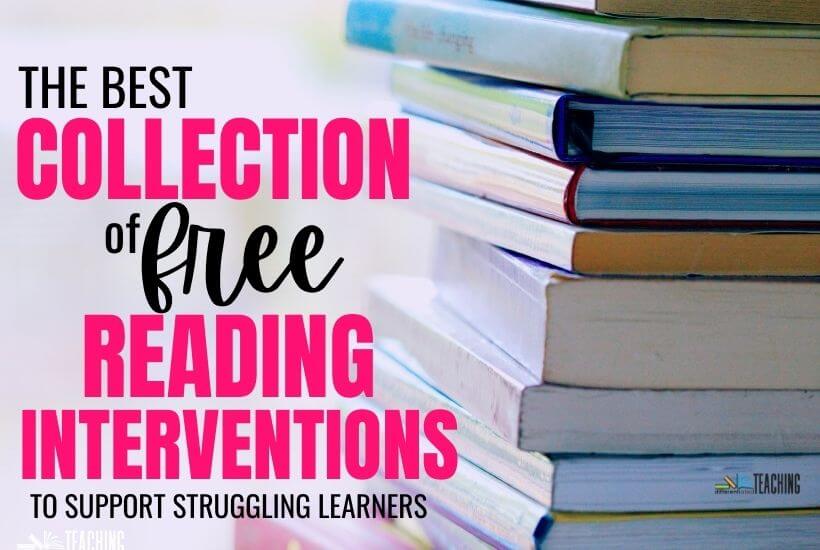 free reading intervention
