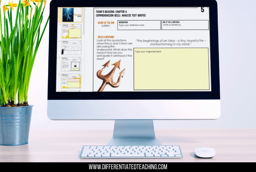 The Lightning Thief Novel Study
