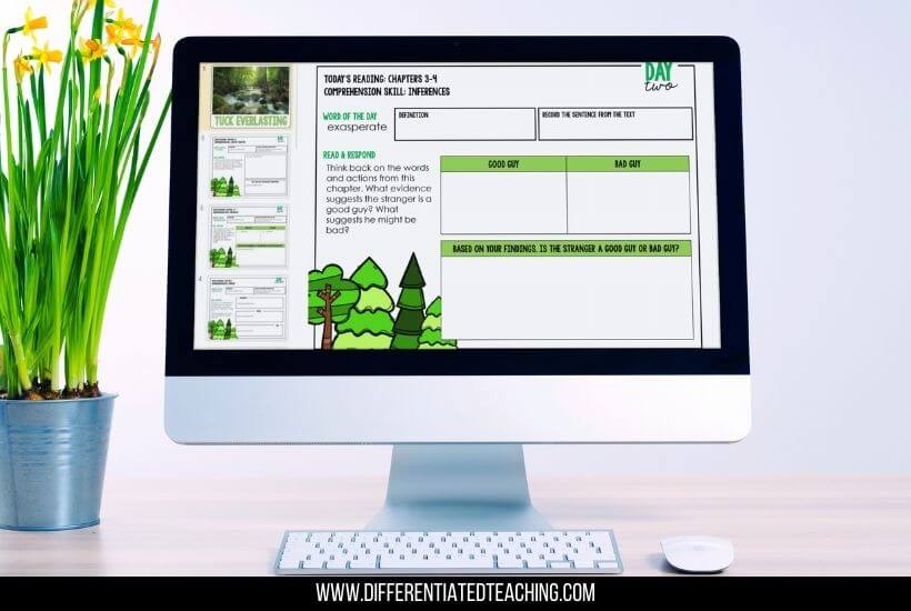 tuck everlasting novel study digital
