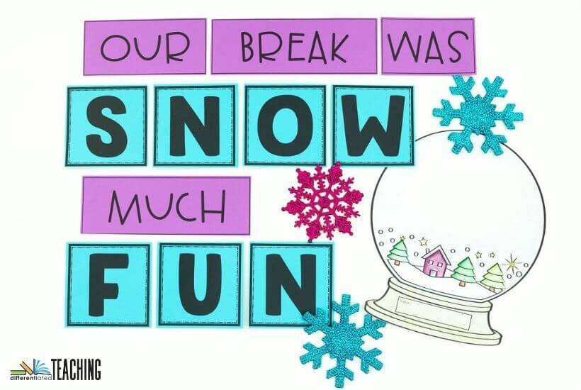 January Back to School Ideas: Lesson Activities & Tips for welcoming Students back from Break 5 January Bulletin Board january back to school ideas, January teaching ideas