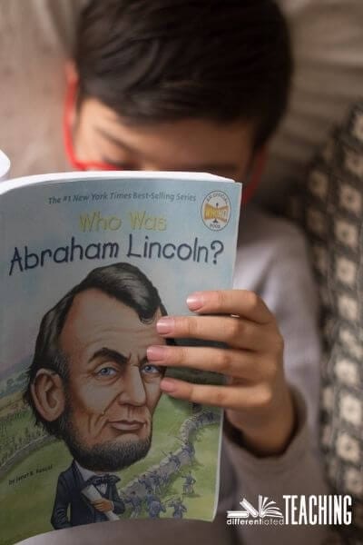 Great novel studies for February: A Guide for Busy Teachers 4 Who Was Abraham Lincoln Biography books to read in february,February novel