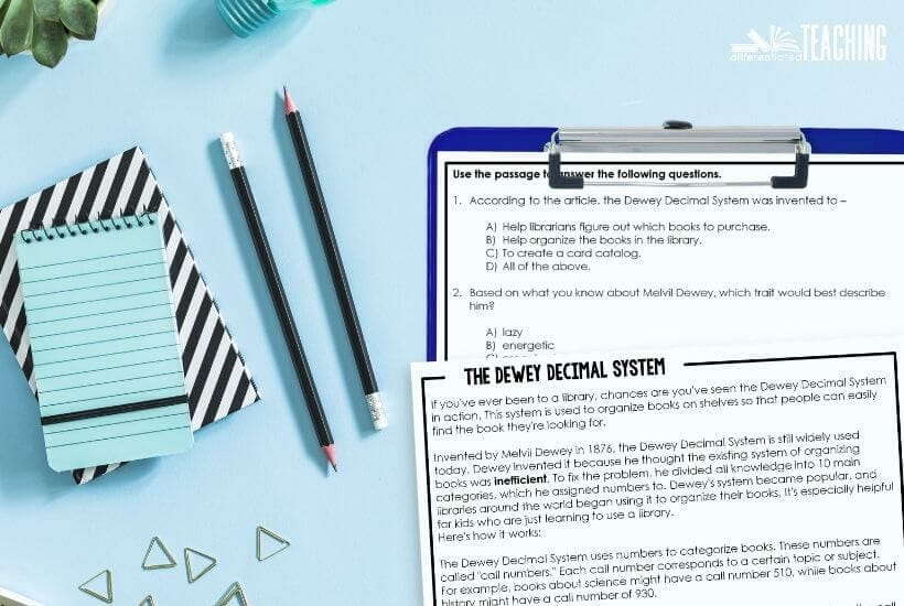 Dewey Decimal System Activities
