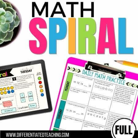 The Ultimate List of Math Accommodations for Struggling Learners 8 math spiral review