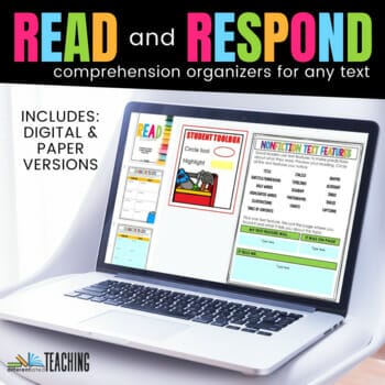Graphic Organizers for Reading: A Savvy Teacher's Guide 5 Read Respond graphic organizers for reading, graphic organizers for reading comprehension, graphic organizer definition, reading comprehension organizer, reading comprehension graphic organizers