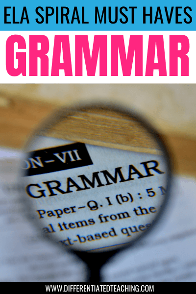 4 Key Components of an Effective ELA Spiral Review: Boosting Language Skills for Success 2 Grammar ELA Spiral Review