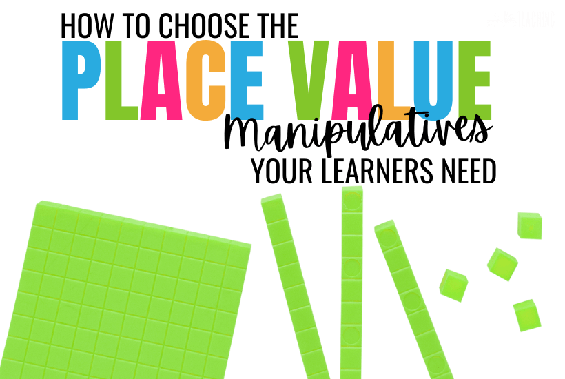 Title Picking Place Value Manipulatives with Green Place Value Blocks