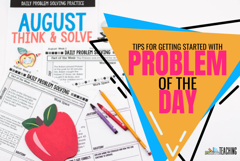 tips for getting started with math problem of the day