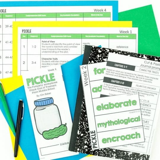 A 7th Grade Reading List for Teachers & Homeschoolers 18 Pickle Novel for 7th Grade Readers