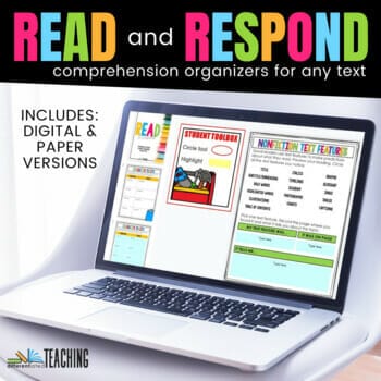 Read Respond reading comprehension question stems