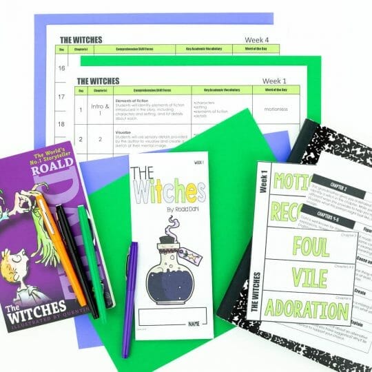 The Best Halloween Read Alouds for Upper Elementary & Middle School Readers 25 TheWitches NovelStudy 2 halloween read alouds for upper elementary, Halloween books, fun halloween read alouds for upper elementary