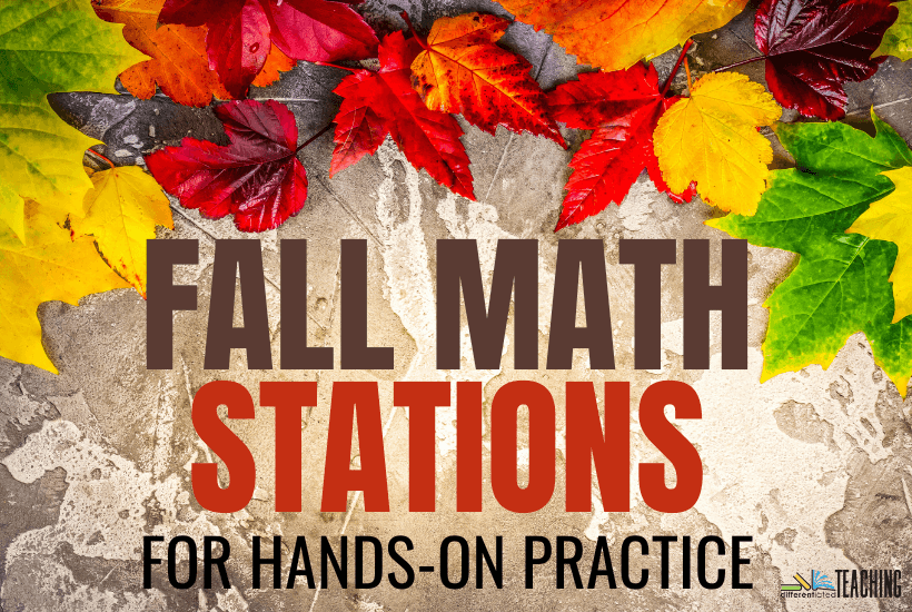 Autumn Math Activities for Centers or Small Groups