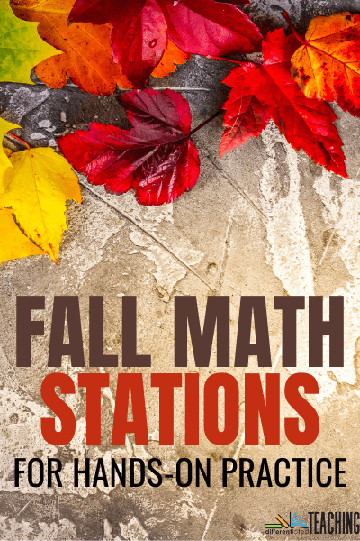 Fall Math Stations