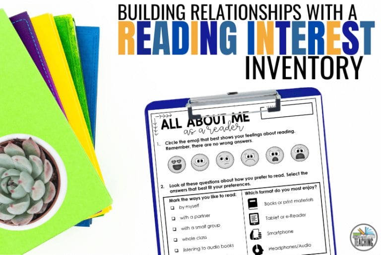 Reading Interest Inventory Why you need one & how to use it