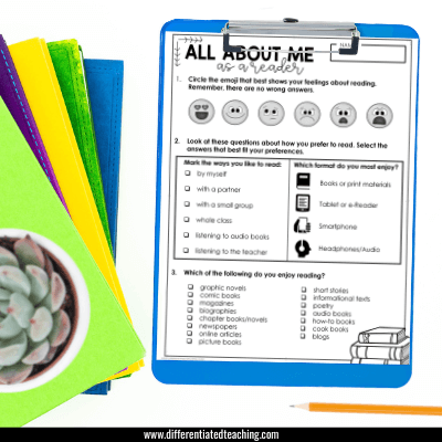 Reading Interest Inventory- Why you need one & how to use it 4 Reading Interest Survey Reading Interest Inventory 3 reading interest inventory, reading interest survey, reading interest survey elementary, student reading interest survey, student reading interest survey elementary