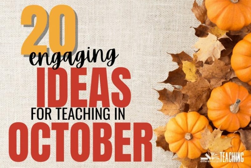 October teaching ideas