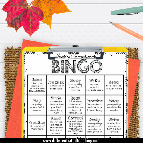 Why I stopped giving homework passes & my students loved it! 8 Homework choice boards