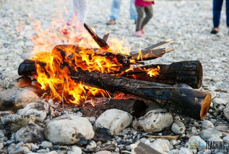 Learn to build a fire - Hatchet STEM for homeschoolers