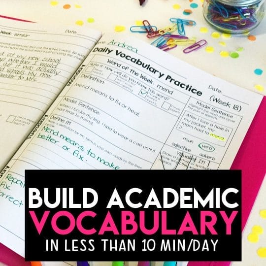 Academic language & the benefits of Daily Academic Vocabulary