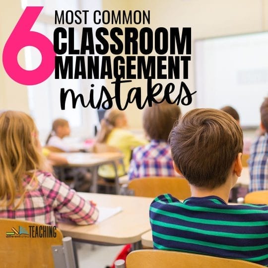 classroom management mistakes