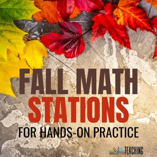 6 Easy Fall Math Stations to Engage Hands-On Learners