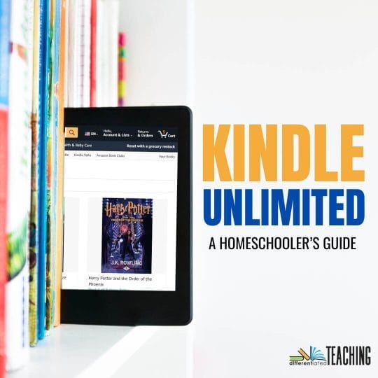 kindle unlimited for homeschool